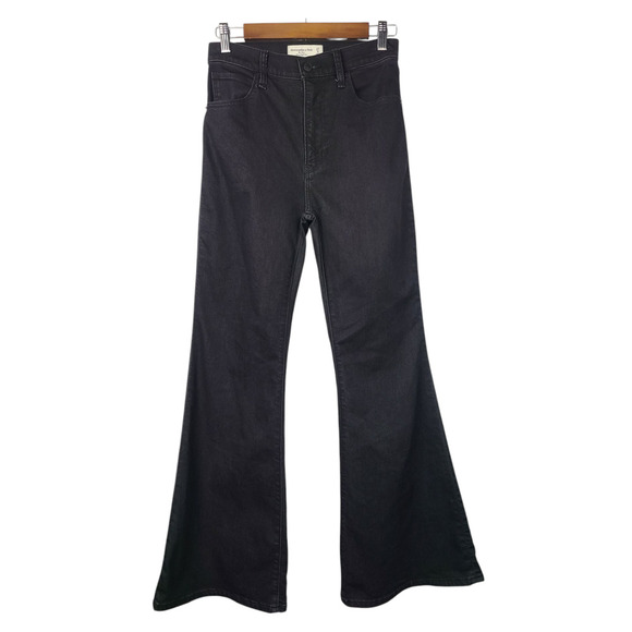 Abercrombie & Fitch The Flare Ultra High-Rise Jeans Size 27/4 Short - Picture 3 of 9